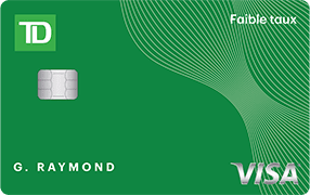 Carte Visa TD à faible taux